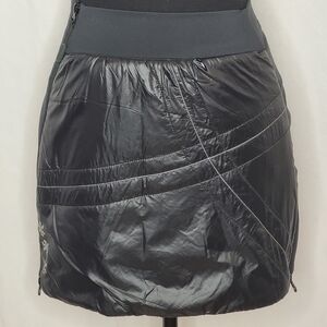 Swix Romsdal 2 Black Side Zip No Bulk Insulated Quilted Winter Skirt - Size XS
